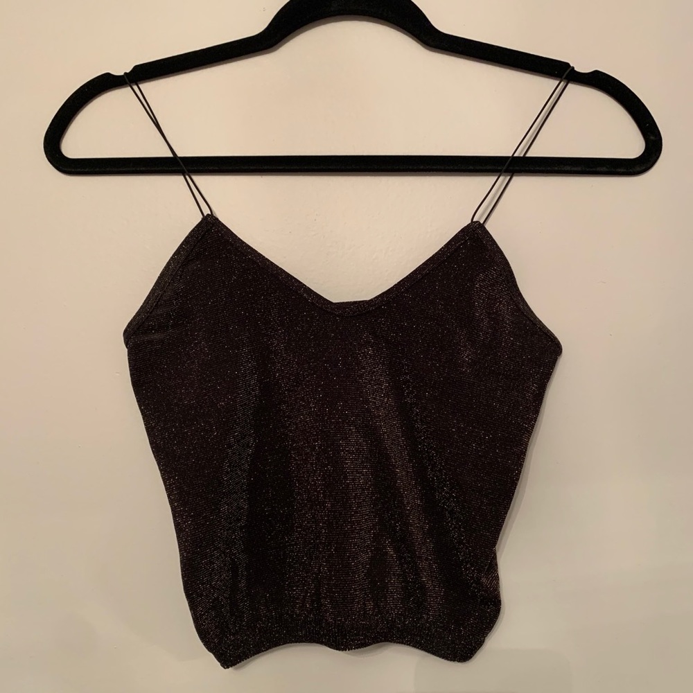 Free People crop top - metallic